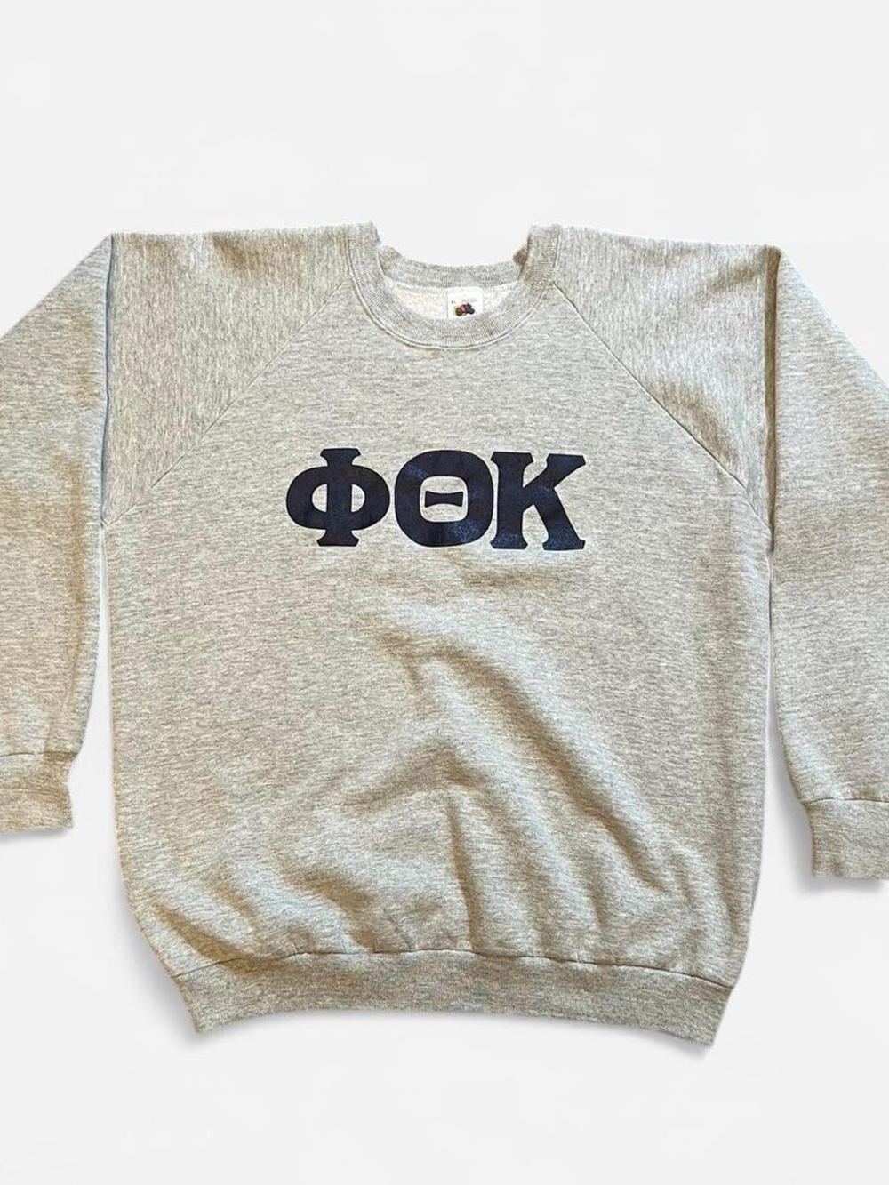 Vintage 1990s Phi Theta Kappa Light Grey Crewneck Sweatshirt